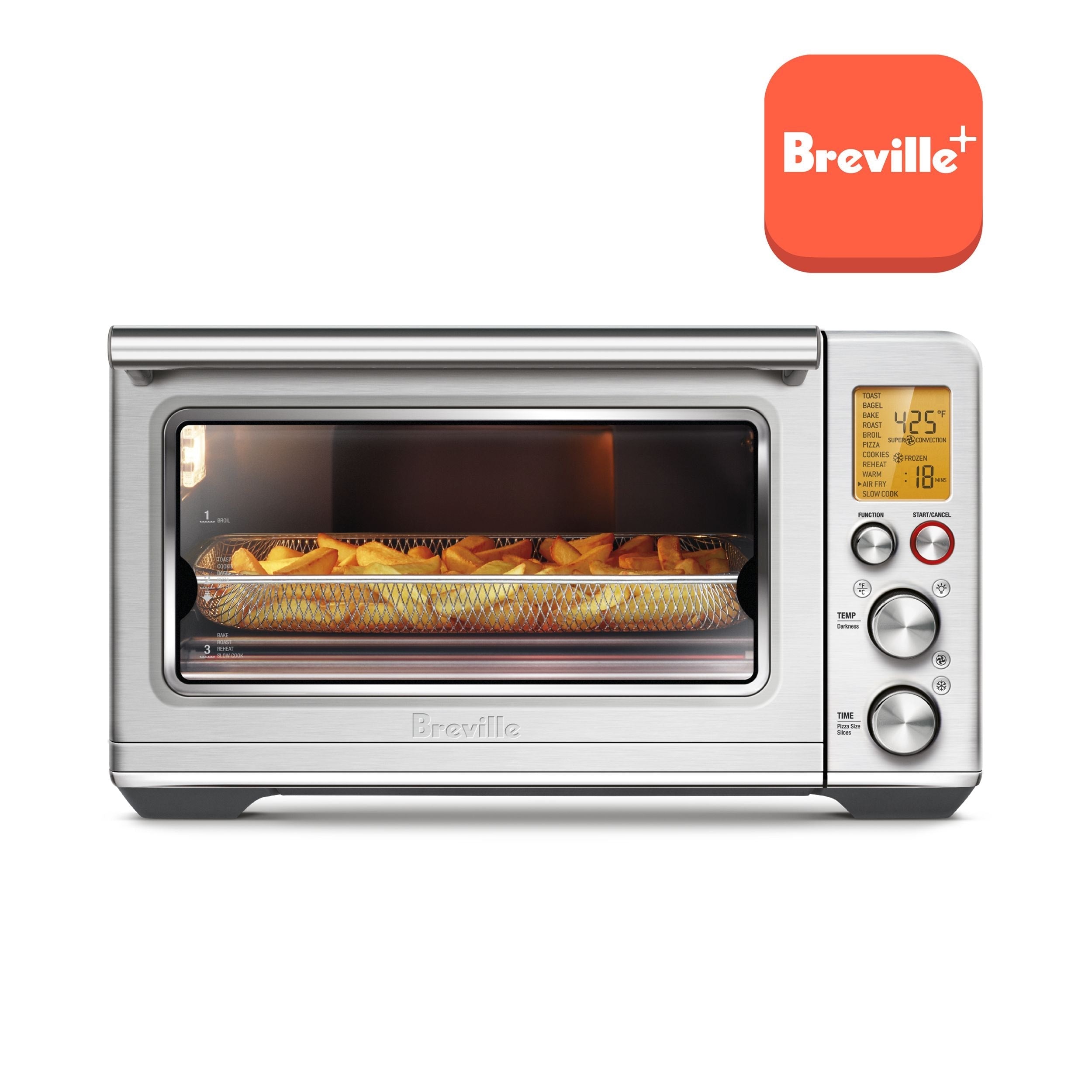 Breville intelligente Backofenluftfritteuse, gebürstet aus nicht rostendem Stahl