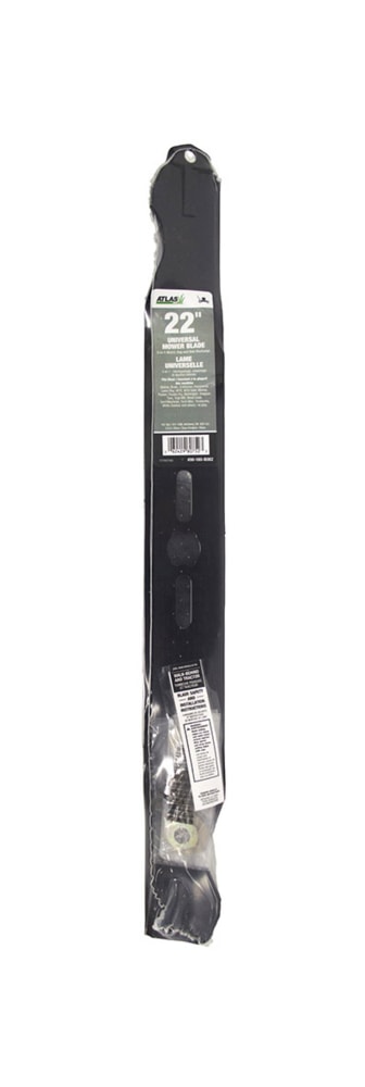 Universal Rasenmäherersatz-Mulchklinge, 22-in, schwarz