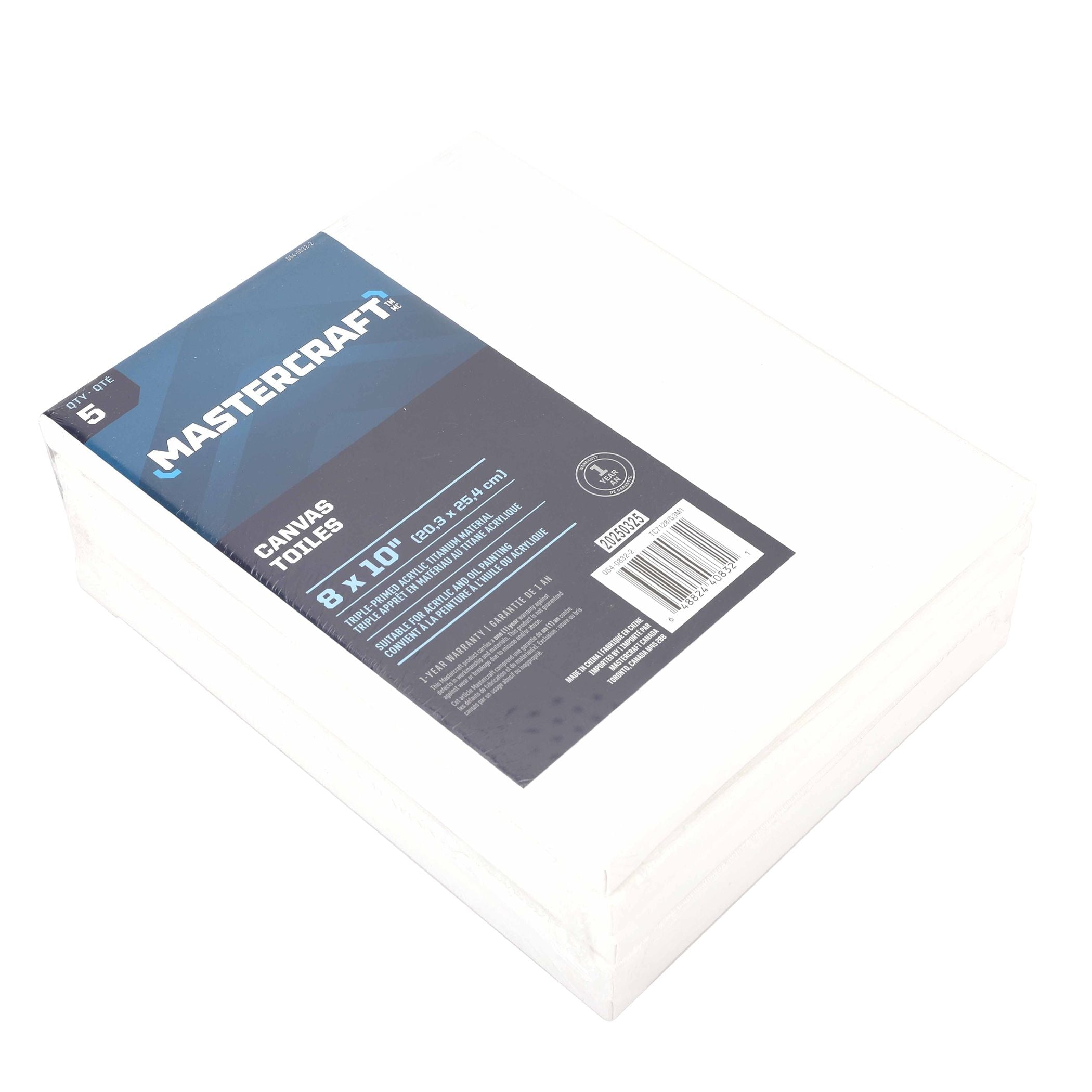 Mastercraft Crafting Leinwand für Öl und Acrylfarbe, 5-pk