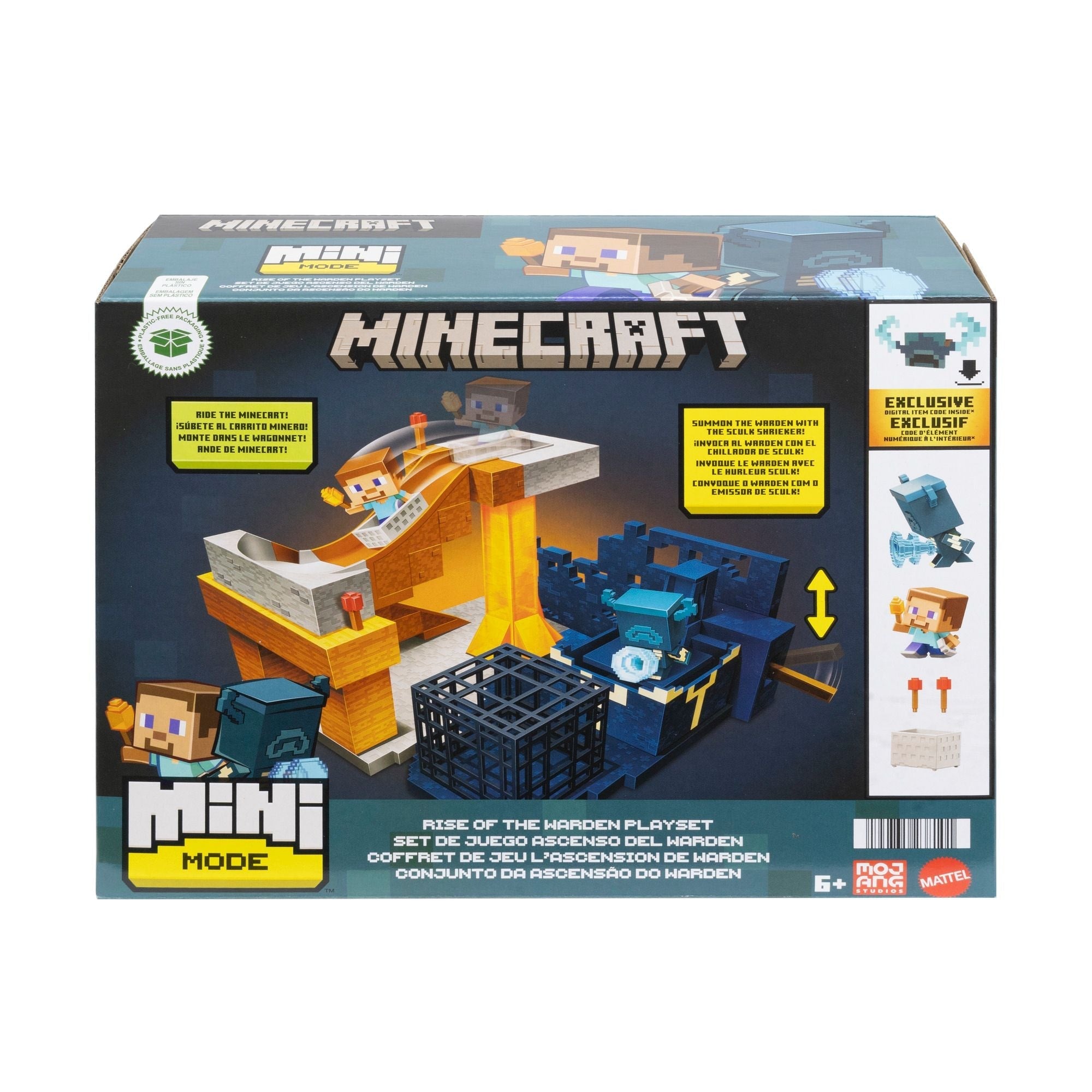 Mattel Minecraft Mini-Modus Aufstieg des Warden Playset