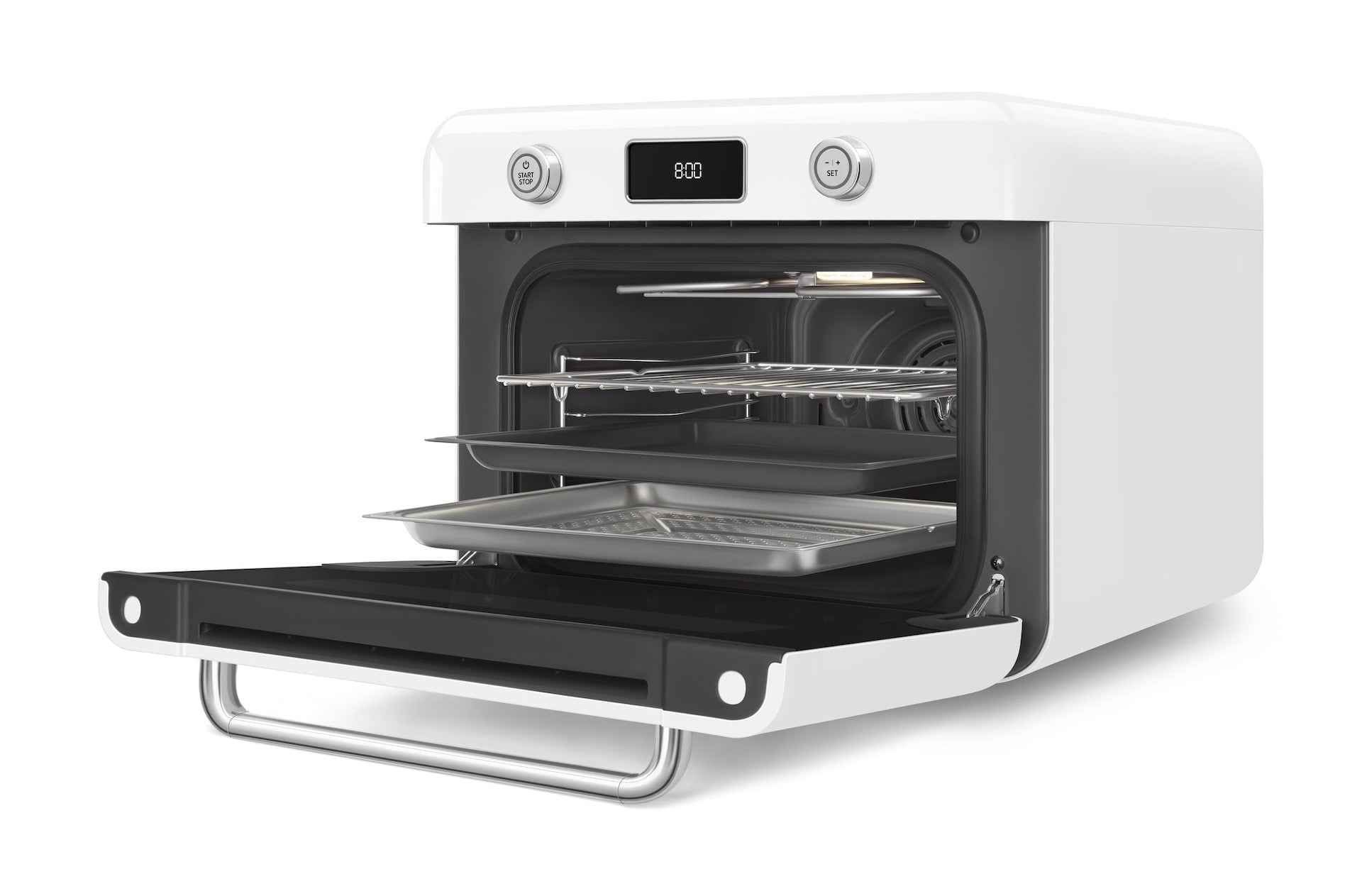 SMEG Combi-Multifunktionsdampfofen mit Luft, weiß