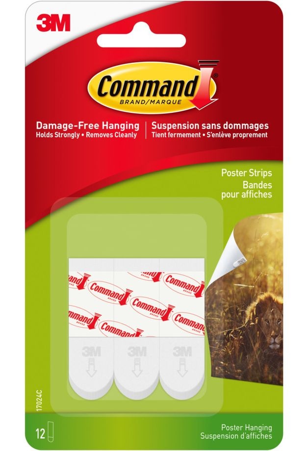 Command Abnehmbarer Haken mit Klebestreifen, beschädigungsfrei hängend, wiederverwendbar, Neupositionierung