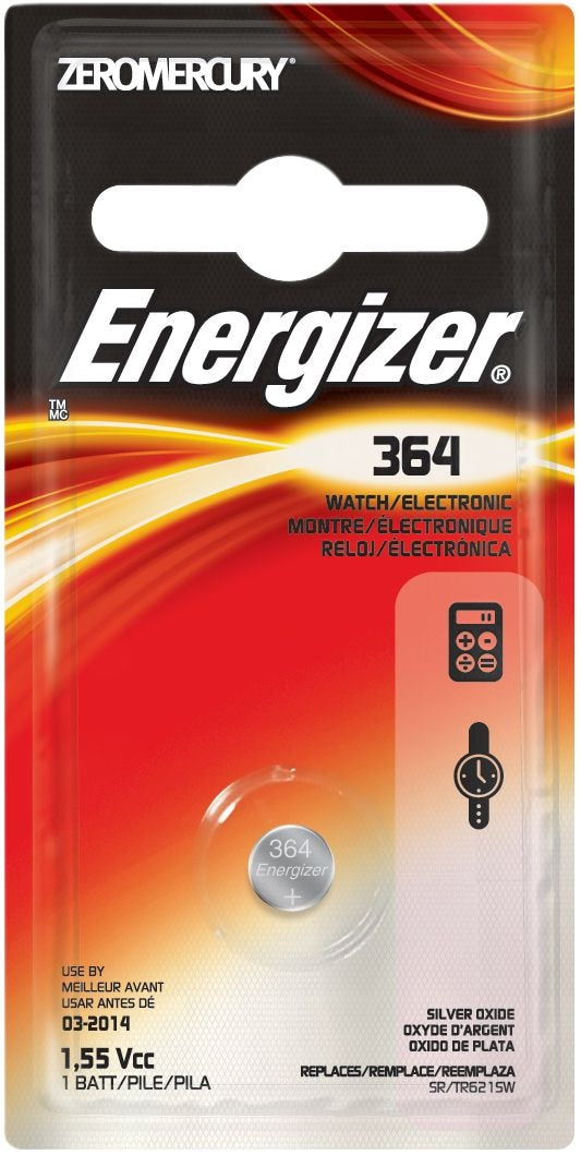 Energizer Silberoxid 1-pk 365/363 SR621SW 1,5v / 1,5 Volt Knopfzelle Uhr Batterie