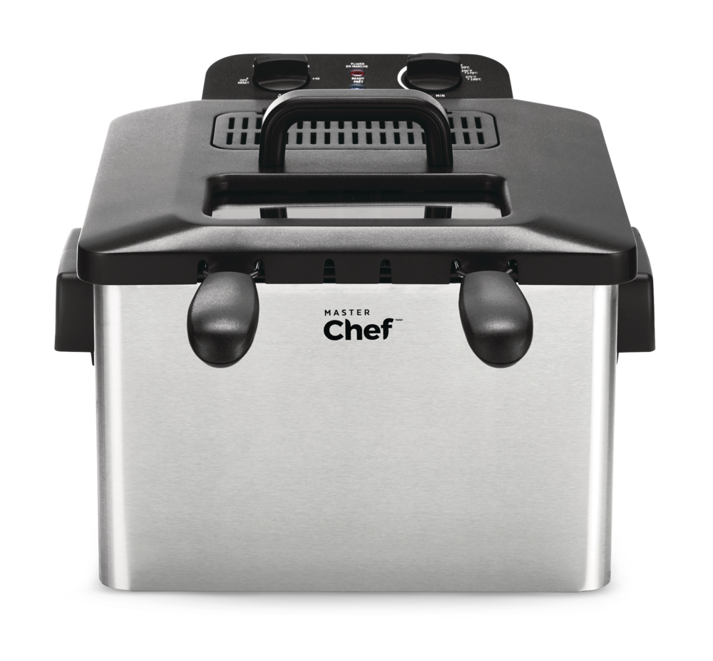 MASTER Chef Fritteuse mit 2 Korb Fassungsvermögen, Edelstahl, 4,5 l