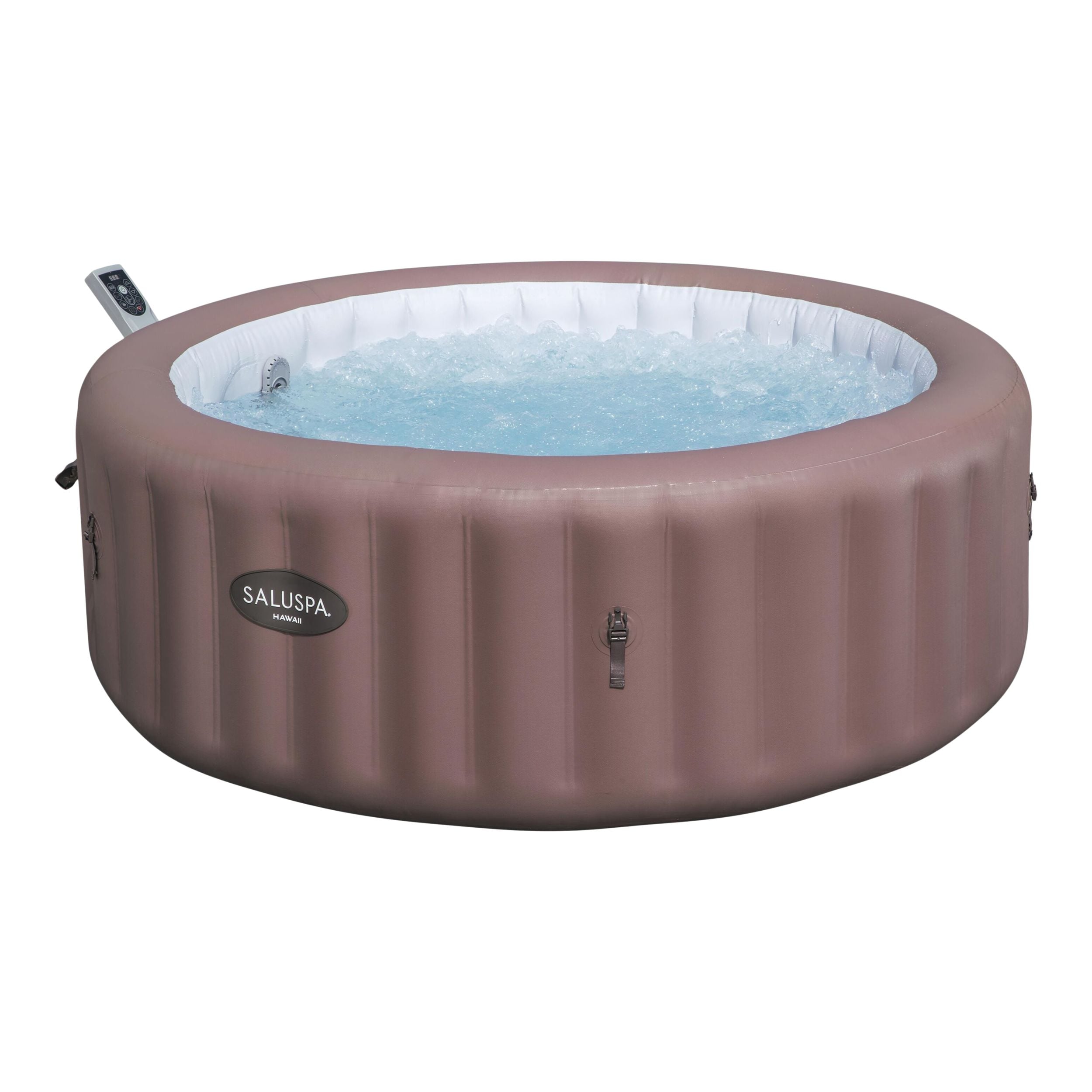 Salu Spa Hawaii Smart Airjet 6-Personen Terrakotta Round Spa, 77-in x 28-in