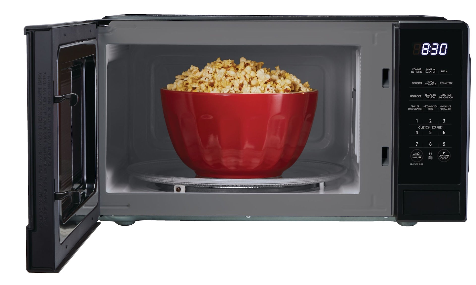 MasterChef matte Mikrowelle, schwarz, 1,1-cu-ft