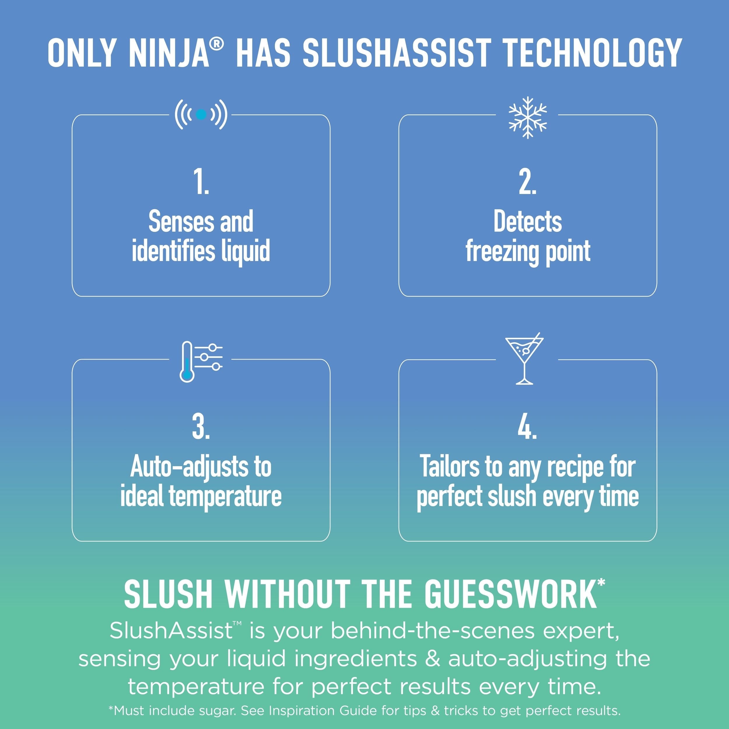 Ninja slushi XL slushie Maschine mit slushassist Technologie, Crema, FS601CBR