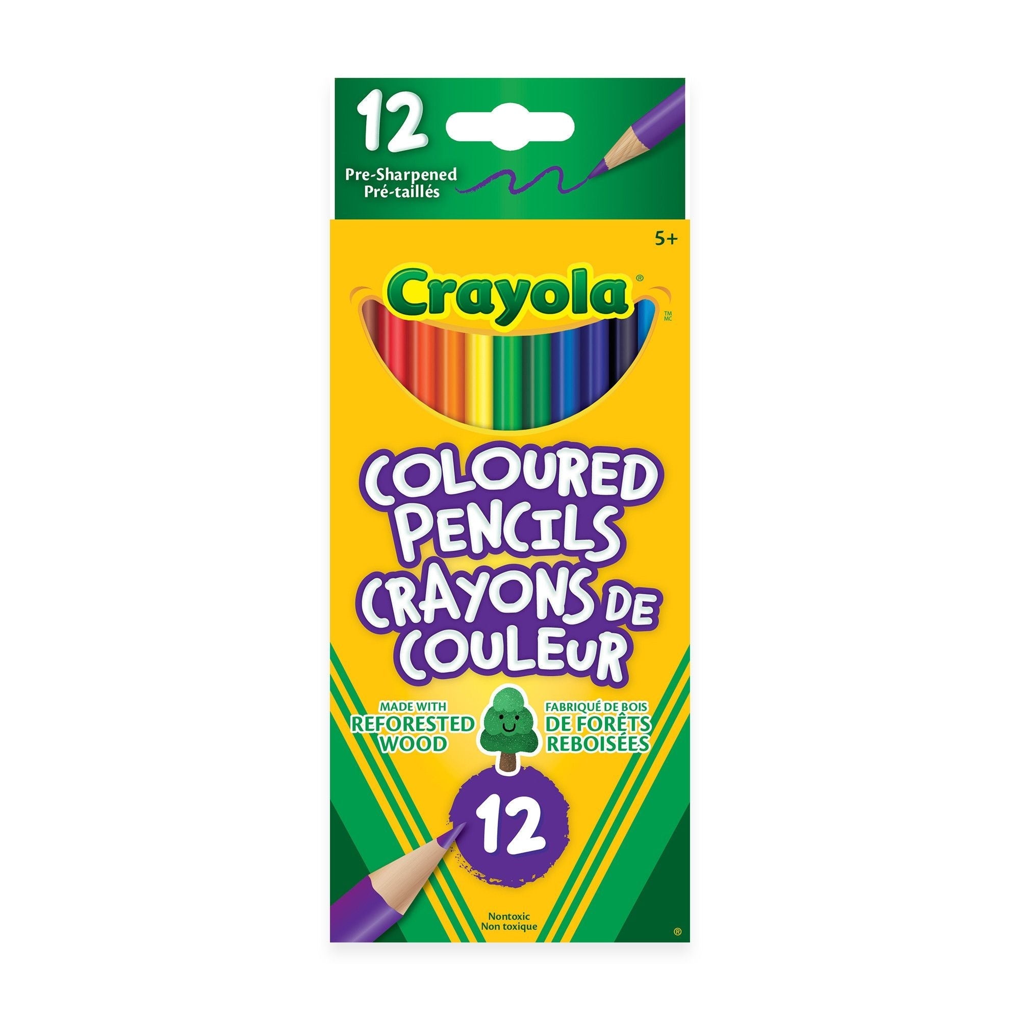 Crayola Farbstifte, 12 Stück, mehrfarbig
