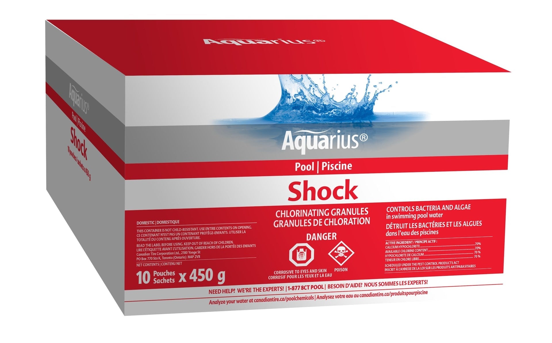 Aquarius Chlorierender Granulatschock, 10 x 450-g