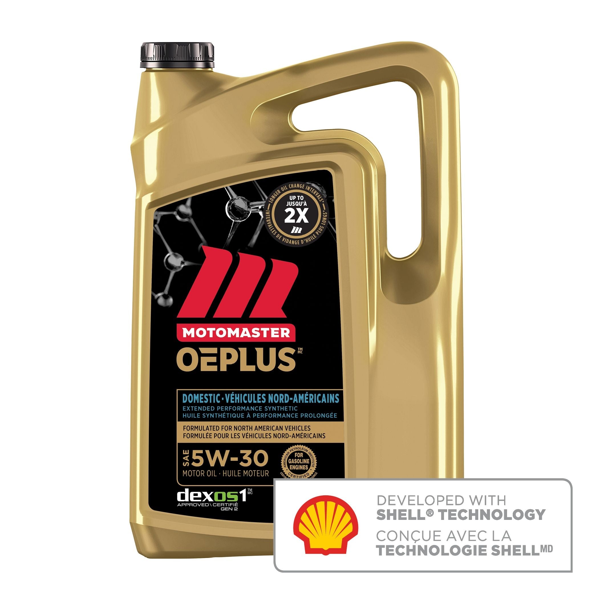 MotoMaster OEPLUS inländische Prämie 5W30 synthetisches Motor-/Motoröl, 5-L