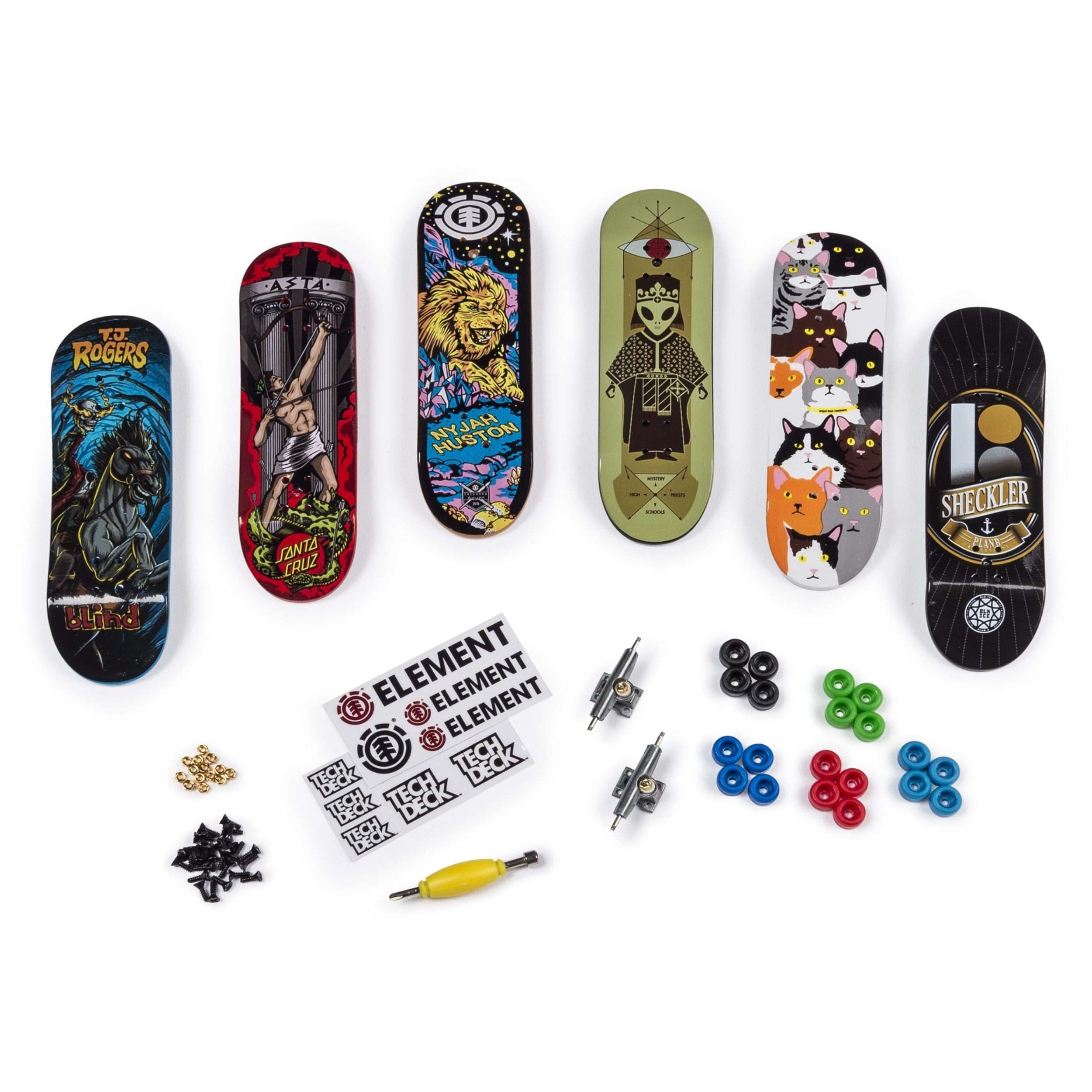 Tech Deck Sk8shop finberboard bonuspack, alter 6+, 6-pk
