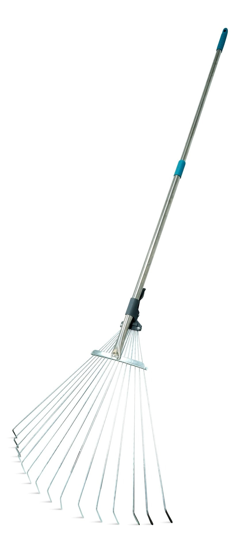 Yardworks 7 bis 21-in Breitmetall-Zinn-Teleskopblattrechen, 32 bis 63-in Aluminiumwelle