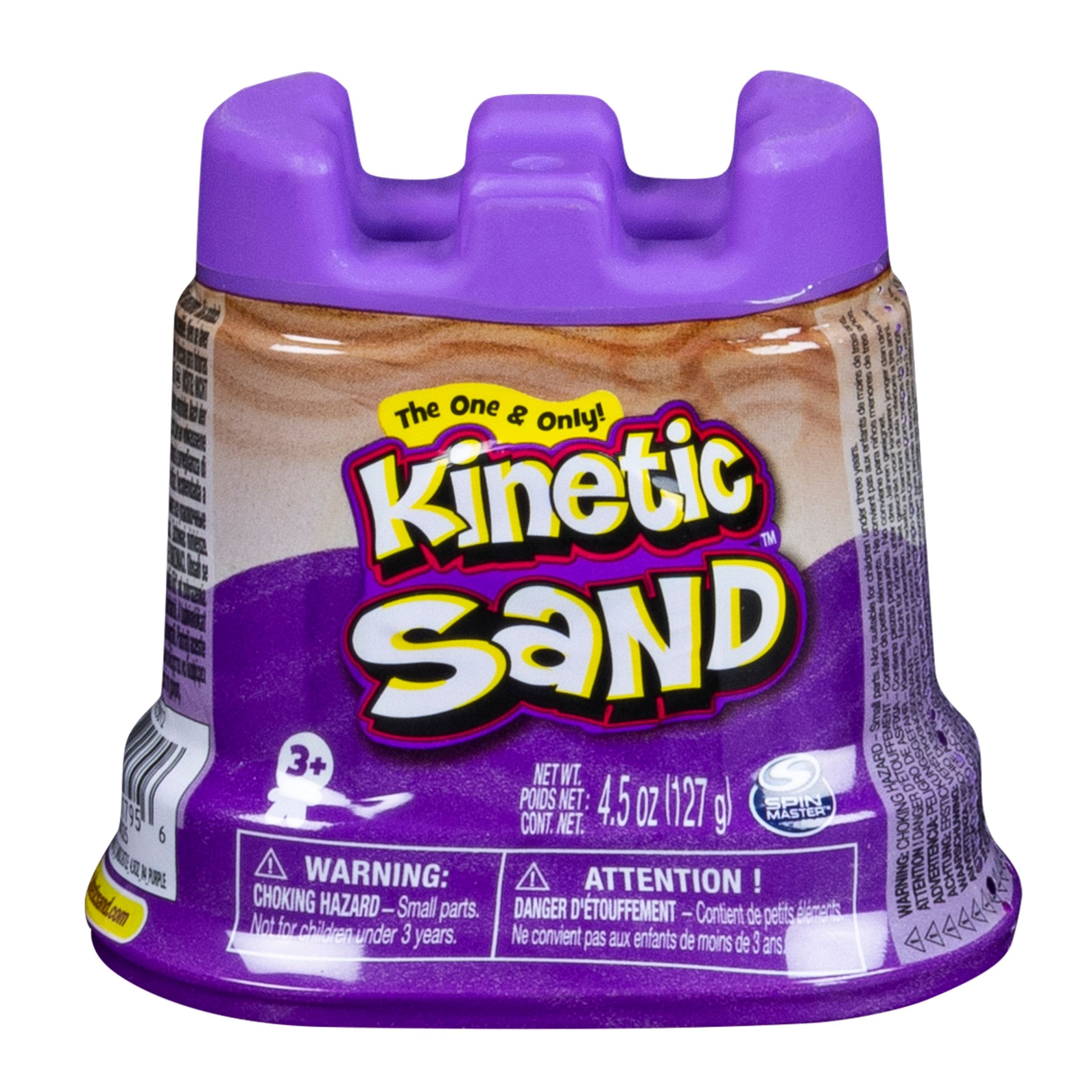Kinetic Sand Kinder formbare Spiel Sand & Burg Container, 4,5 Unzen, verschiedene Farben, Alter 3+