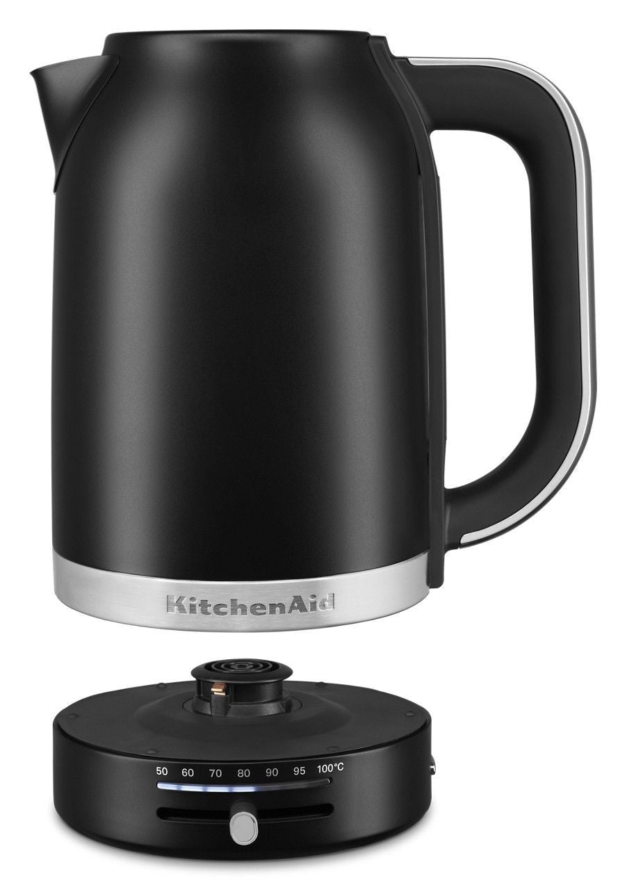 KITCHENAID Wasserkocher mit Schwenkbasis, matt schwarz, 1,7-l