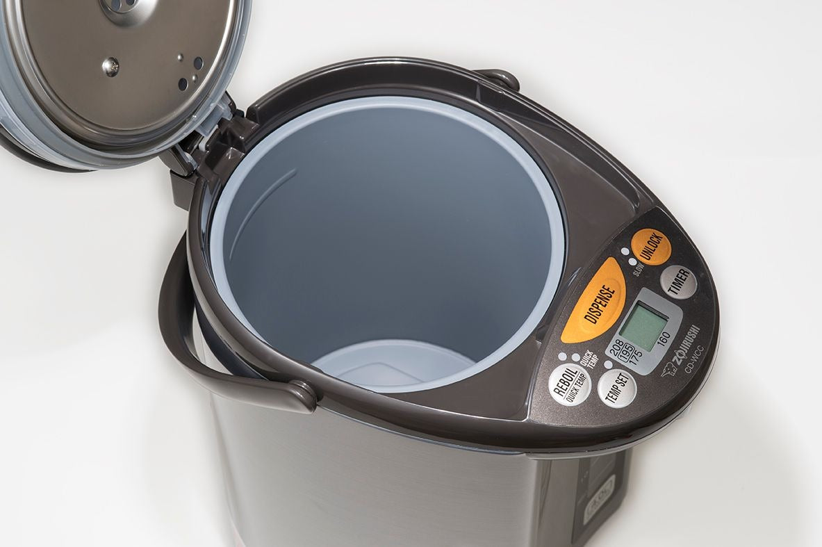 Zojirushi Elektrischer Warmwasserkessel, wärmer & Dispenser, schwarz/rostfreier Stahl, 4-L