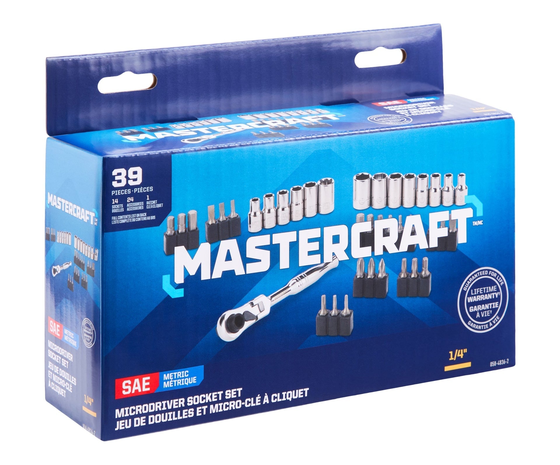 Mastercraft 39 Stück 1/4 Mikroratsche/Fahrersatz