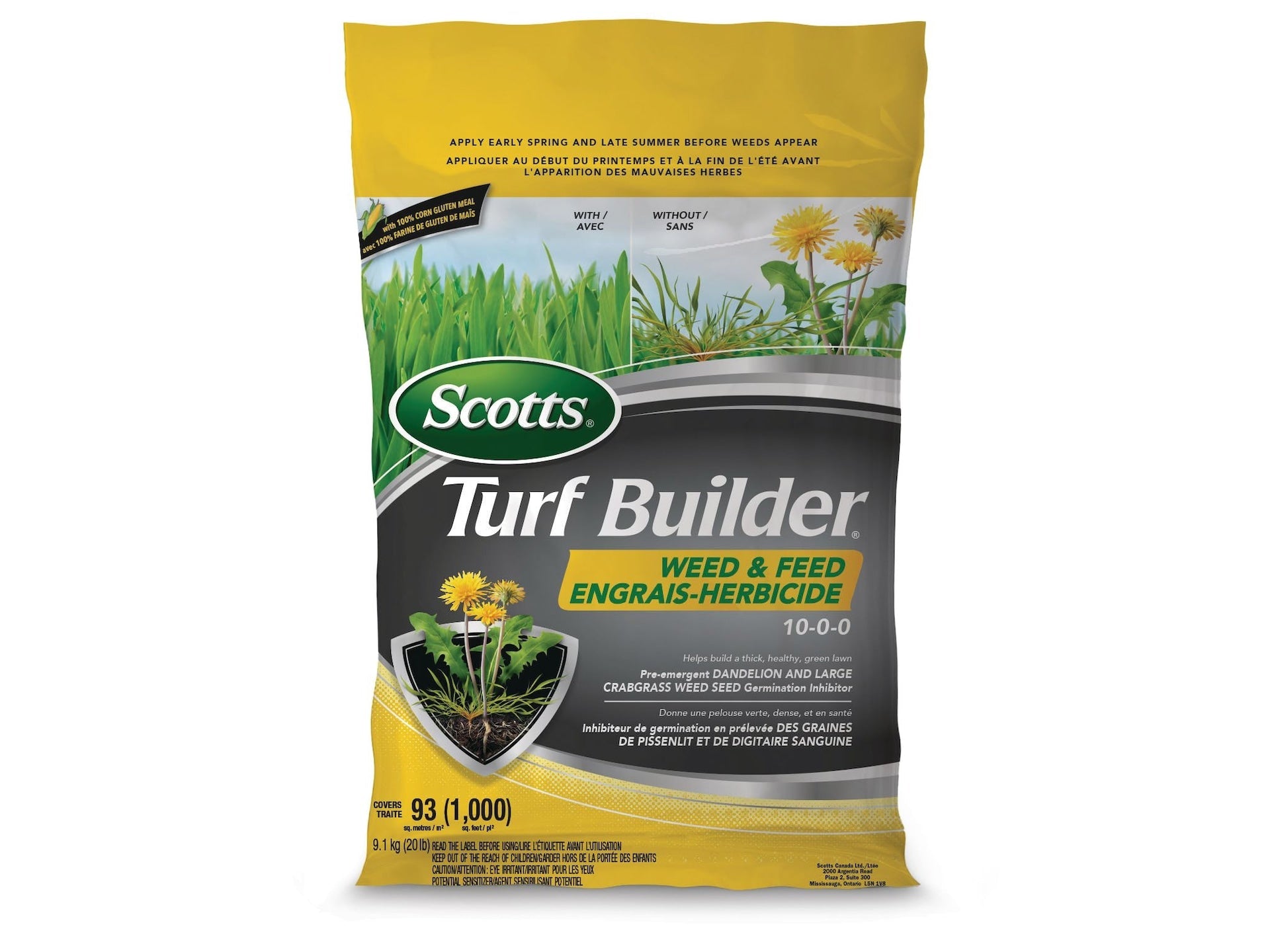 Scotts Turf Builder Unkraut und Futtermittel, 1000-sq-ft