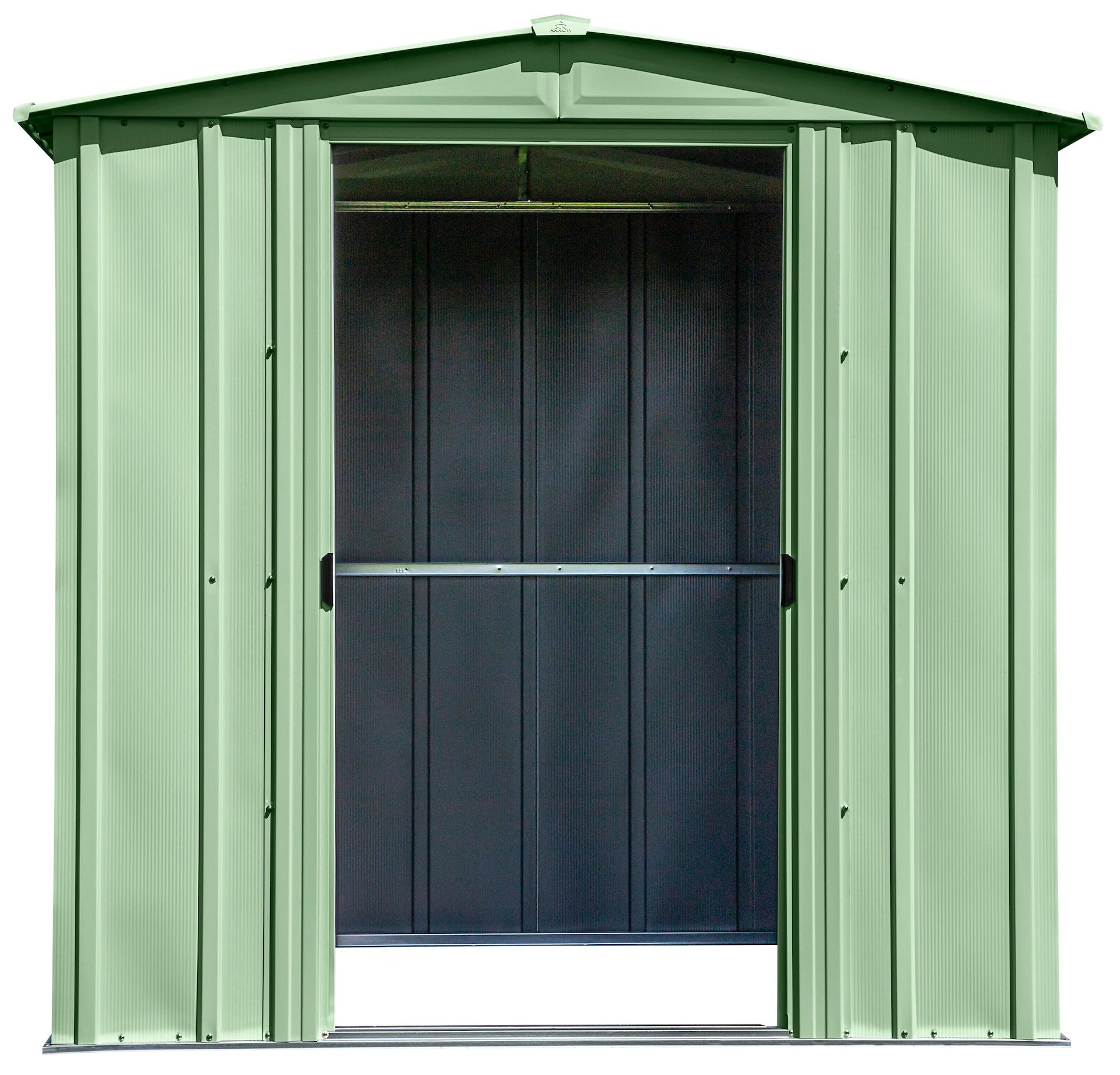 Arrow Klassisches Lagerhaus aus verzinktem Stahl, Salbeigrün, 6-ft x 5-ft