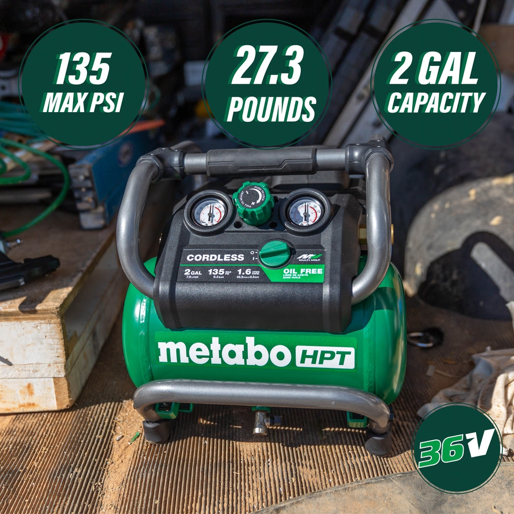 Metabo HPT 36V schnurloser Luftkompressor, 2-Gal