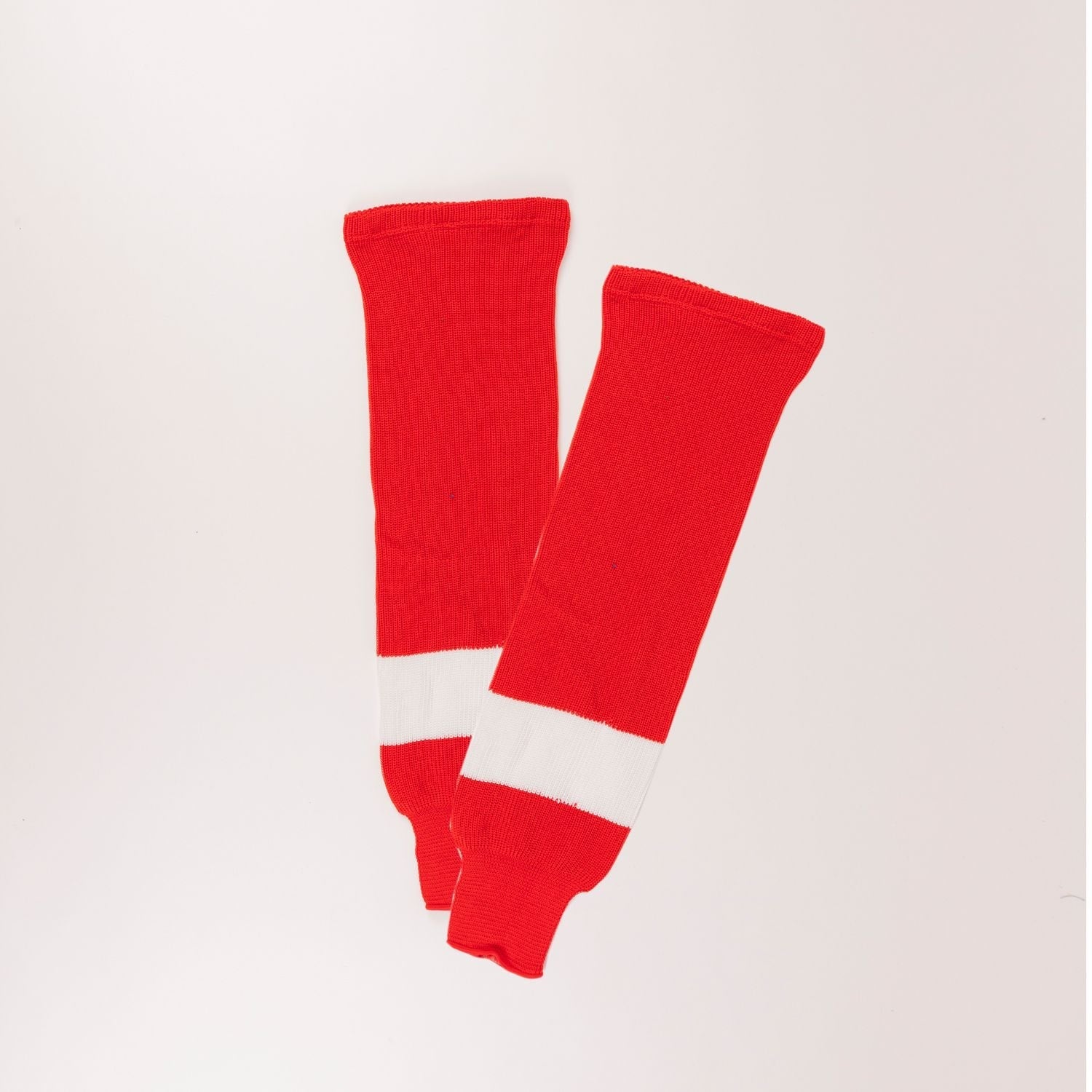 Sherwood NHL-Strick-Hockeysocken, Rot-Weiß-Türkeiflügel, verschiedene Größen