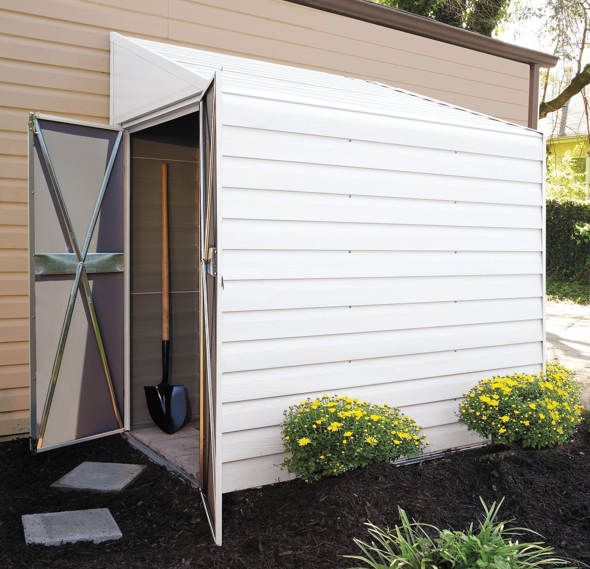 Arrow Yardsaver elektroverzinkten Stahl Lagerhaus, 4-ft x 7-ft