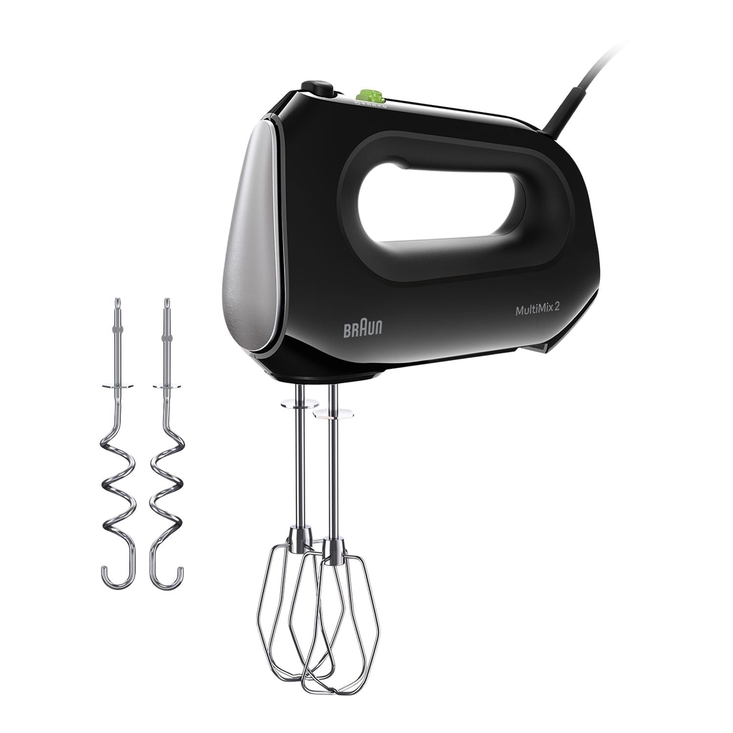 Braun Multimix 2 5-Gang-Handmixer, inklusive Multiwhisk Beater, 250W, schwarz