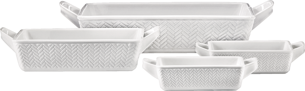 CANVAS Backwarenset, weiß, in verschiedenen Größen, 4-pc
