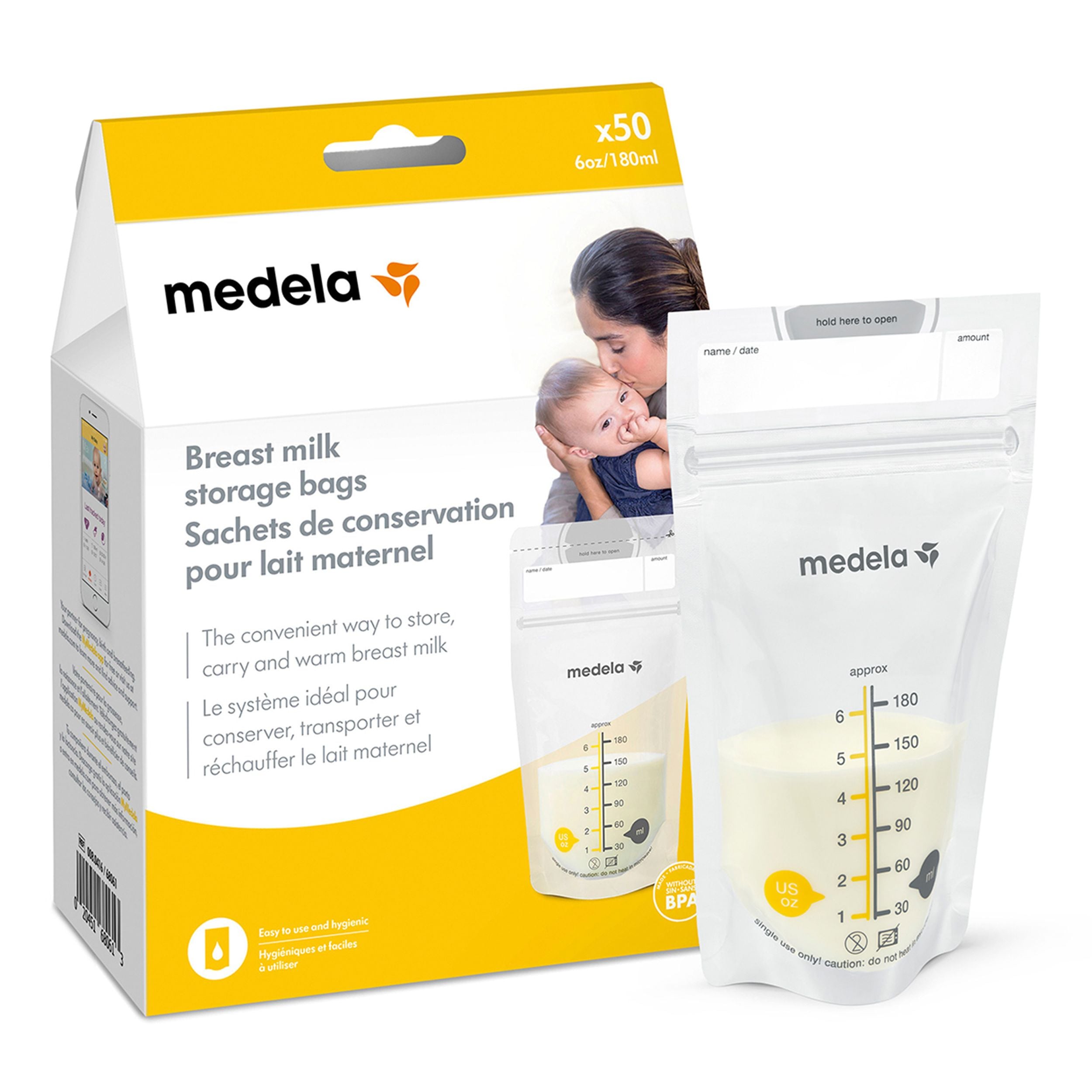 medela Muttermilch-Aufbewahrungsbeutel, 50-ct