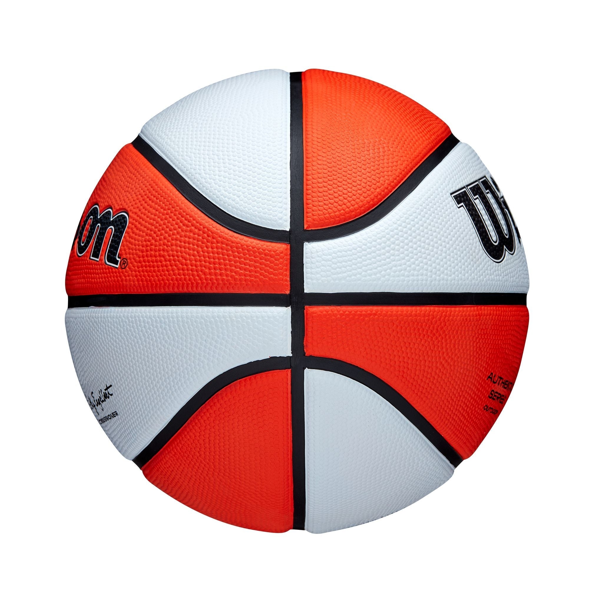 Wilson WNBA authentische Serie Jugendkinder Outdoor-Basketball, Größe 6 (28,5-in), orange/weiß