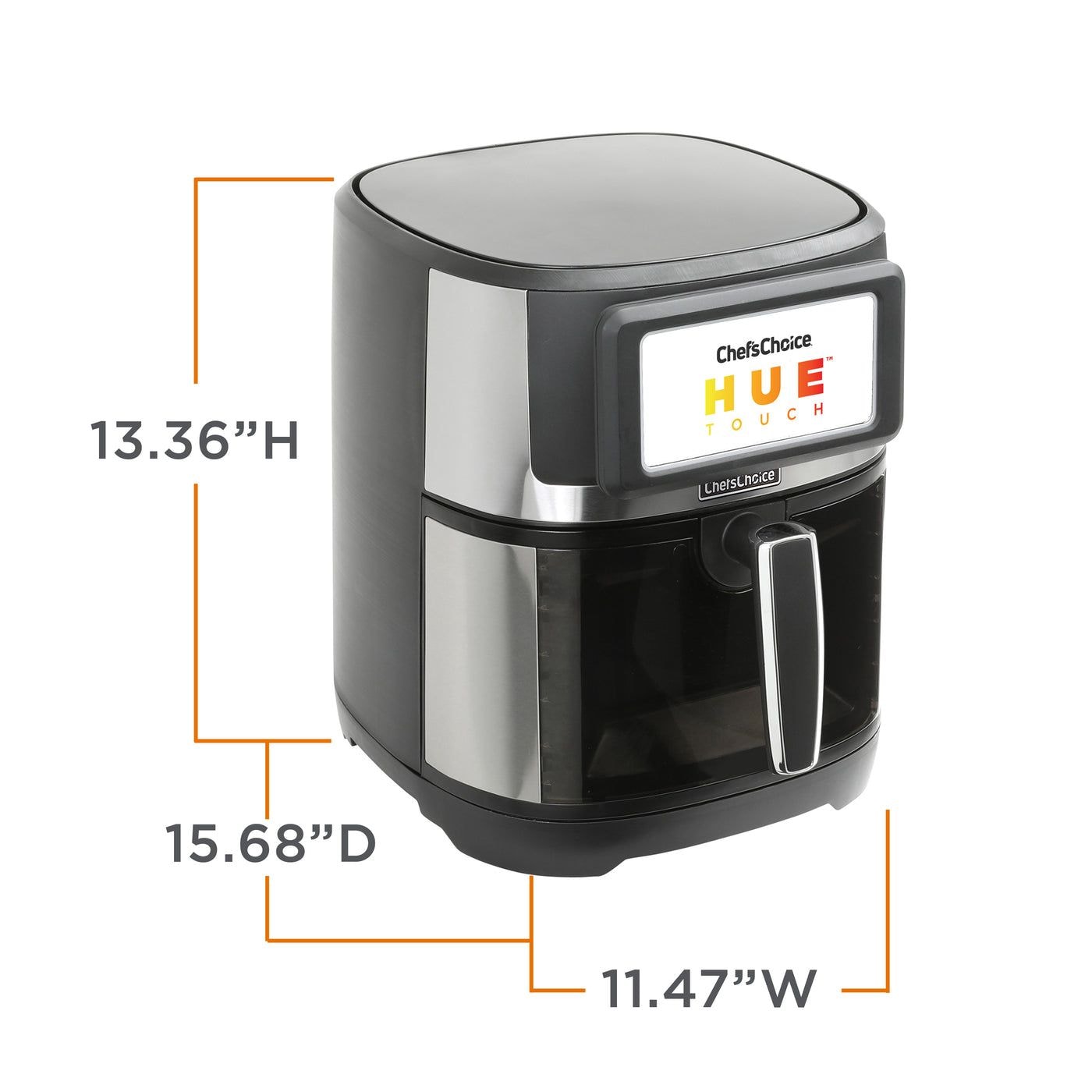 Chef'sChoice Luftfritteuse mit TFT Touchscreen Display, 7-qt