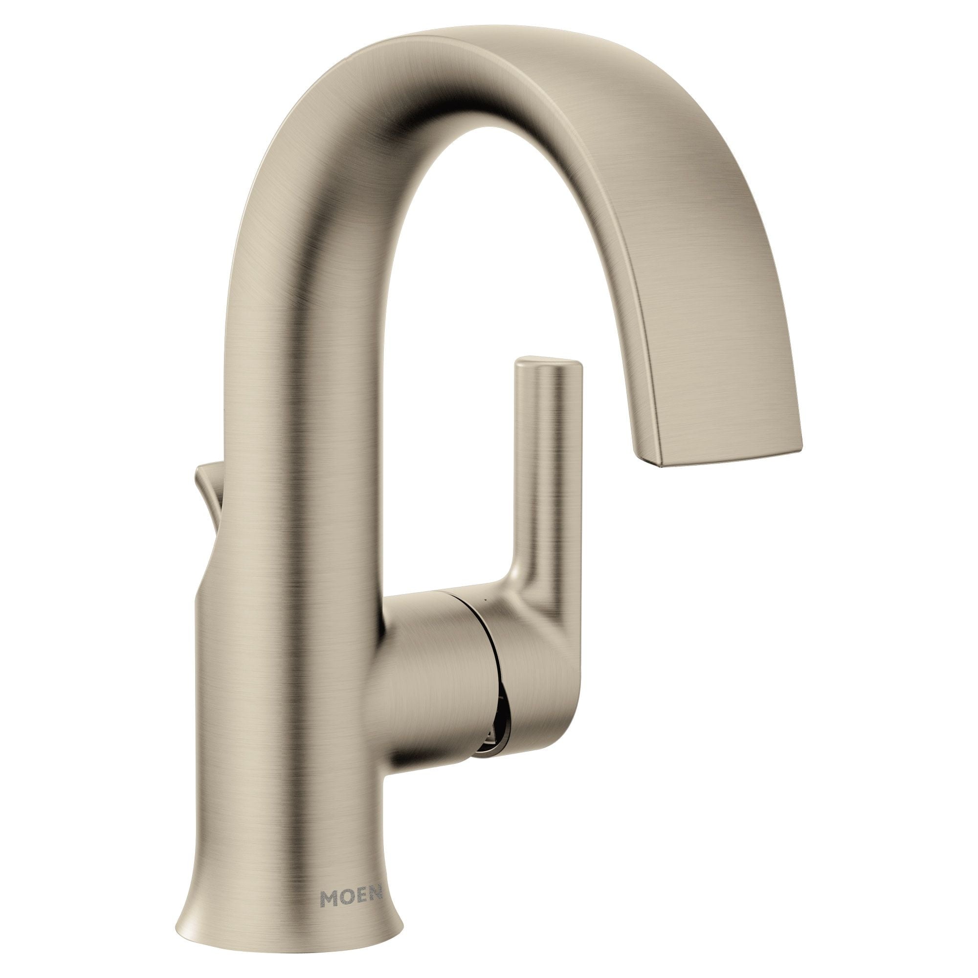 Moen doux single handle single hole badezimmerspülhahn, watersense zertifiziert, gebürstetes nickel